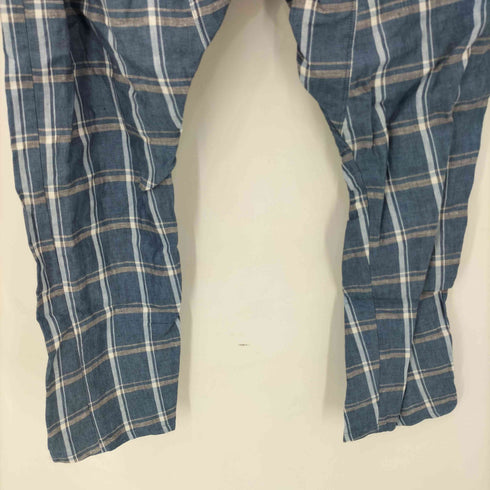 ヴィヴィアンウエストウッドマン Vivienne Westwood MAN コットンリネン 変形チェックサルエルパンツ メンズ 48