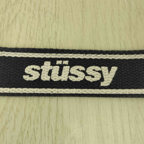 ステューシー Stussy ロゴレザー切替ガチャベルト メンズ