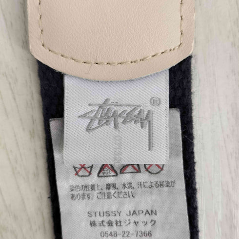 ステューシー Stussy ロゴレザー切替ガチャベルト メンズ