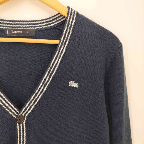 ラコステ LACOSTE ロゴワッペン ウール カーディガン メンズ 3