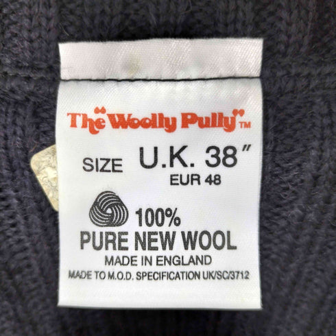ウーリープーリー The woolly pully ミリタリー コマンドセーター メンズ UK:38