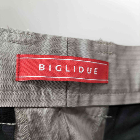 ビリドゥーエ BIGLIDUE ストライプ ジップスラックス メンズ JPN:46
