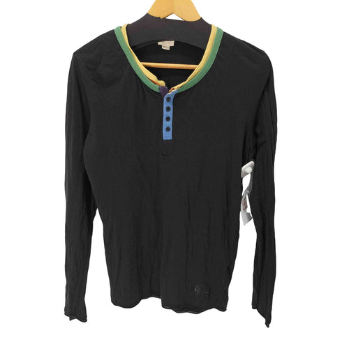 ディーゼル DIESEL マルチカラーヘンリーネックシャツ メンズ import:S