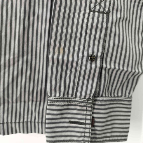 ディーゼル DIESEL バックロゴ ストライプシャツ メンズ import:XL