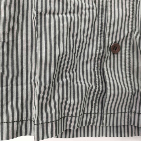 ディーゼル DIESEL バックロゴ ストライプシャツ メンズ import:XL