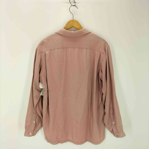 50s Stradivari ギャバジンオープンカラーシャツ メンズ import:M