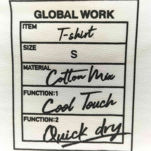 グローバルワーク GLOBAL WORK グラフィックT/SS メンズ JPN:S