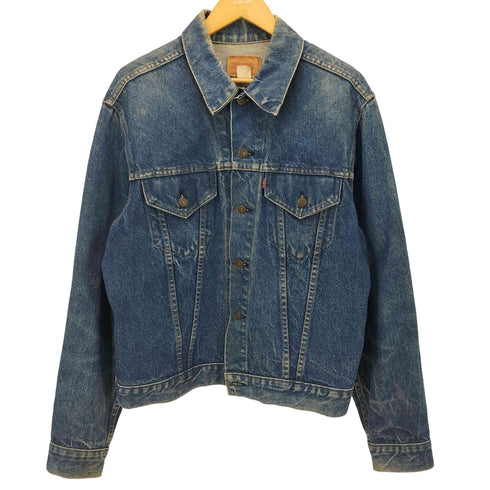 リーバイス Levis 70S USA製 71205 ボタン裏I 刻印 スモールe デニムトラッカージャケット メンズ 46L