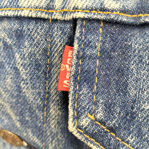 リーバイス Levis 70S USA製 71205 ボタン裏I 刻印 スモールe デニムトラッカージャケット メンズ 46L