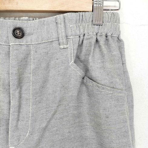 ヤラ YARRA 24ss リネン混 デニムライクストレートパンツ レディース FREE
