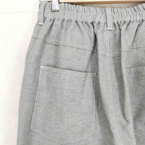 ヤラ YARRA 24ss リネン混 デニムライクストレートパンツ レディース FREE