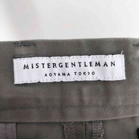 ミスタージェントルマン MISTERGENTLEMAN ウエストリブ コットンチノ ワイドパンツ メンズ JPN:M