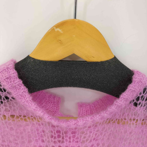 メゾンスペシャル MAISON SPECIAL 23AW Mohair Border 2way Mesh Knit/モヘアボーダー2WAYメッシュニット レディース FREE