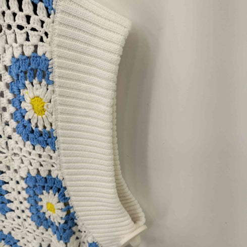 サノバチーズ SON OF THE CHEESE 23SS Flower Knit Vest メンズ JPN:M