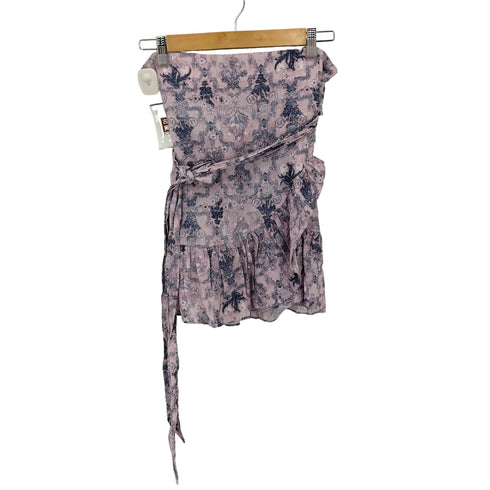 イザベルマランエトワール ISABEL MARANT ETOILE TEMPSTER リネン フラワープリント ラップミニスカート レディース EUR:36