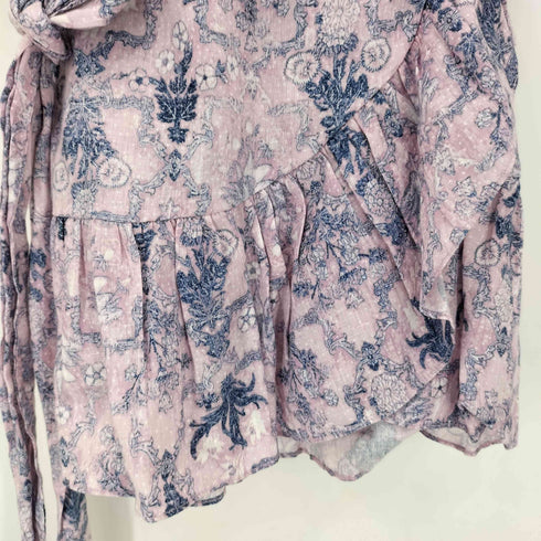 イザベルマランエトワール ISABEL MARANT ETOILE TEMPSTER リネン フラワープリント ラップミニスカート レディース EUR:36