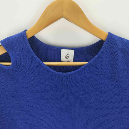 ロクビューティーアンドユースユナイテッドアローズ 6 BEAUTY & YOUTH UNITED ARROWS BOTANICAL DYE SLIT KNIT レディース FREE