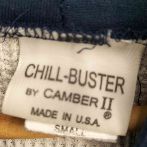 キャンバー CAMBER CHILL BUSTER 90s-00s USA製 裏地サーマル ジップパーカー 短丈 ボックス メンズ import:S