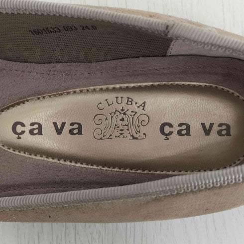 サヴァサヴァ cava cava ビジューフラットシューズ バレエシューズ レディース JPN:24