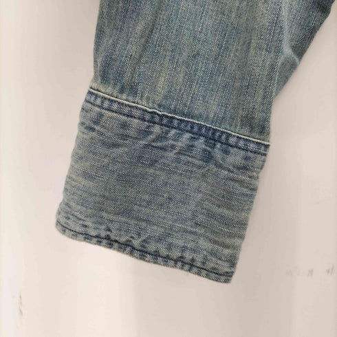 ダブルアールエルラルフローレン RRL RALPH LAUREN メタルコンチョデニムウエスタンシャツ メンズ 155/84A