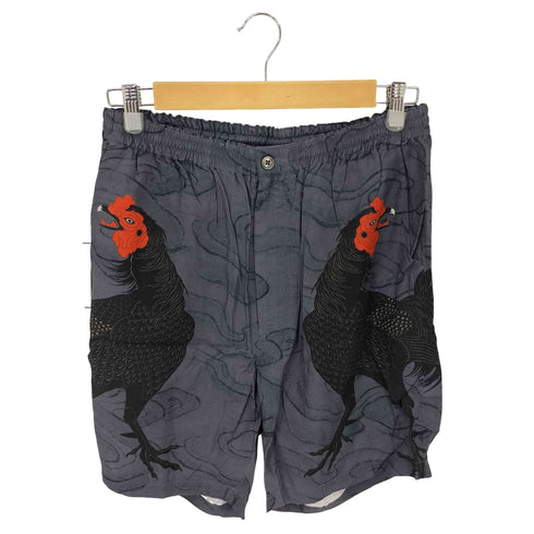 バッズプール BUDSPOOL GAKKIN BUDSPOOL 渦軍鶏 HAWAIIAN SHORTS メンズ JPN:L