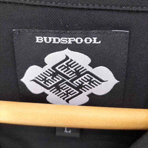 バッズプール BUDSPOOL GAKKIN BUDSPOOL 花罰家紋 CLASSIC LOGO OPEN COLLAR SHIRT メンズ JPN:L