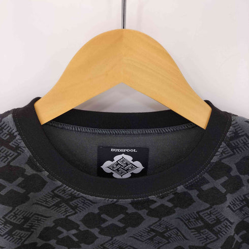 バッズプール BUDSPOOL GAKKIN BUDSPOOL 花罰家紋 VELOUR S/S TEE メンズ JPN:L