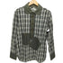 ヴィヴィアンウエストウッドマン Vivienne Westwood MAN チェック柄 ハーフボタン パッチワークロングスリーブシャツ メンズ EUR:44