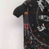 ディーゼル DIESEL 総柄 サイドスリットシアーノースリーブワンピース レディース import:XS
