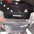 ディーゼル DIESEL 総柄 サイドスリットシアーノースリーブワンピース レディース import:XS