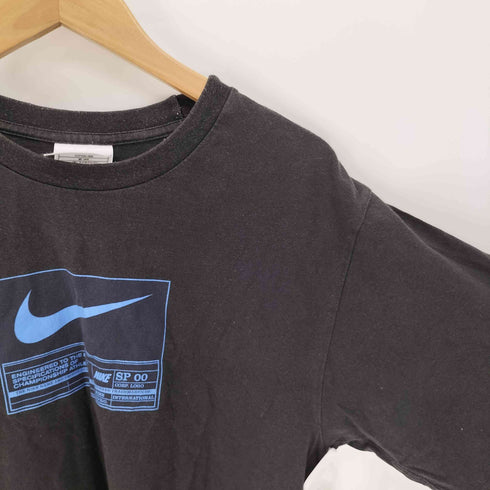 ナイキ NIKE 90-00S マレーシア製 ロゴプリント コットン クルーネック S/S Tシャツ メンズ import:S