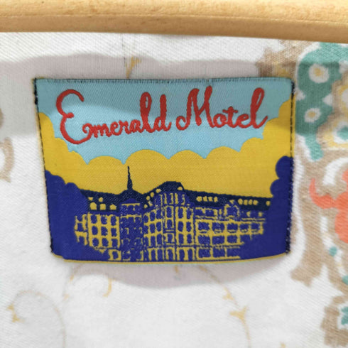 エメラルドモーテル EMERALD MOTEL ダマスク柄 キルトヘム スリーブレスワンピース レディース