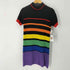 ユニフ UNIF パイル地マルチボーダーミニワンピース レディース import:M