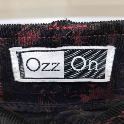 {Ozz on Y2K 総柄 コーデュロイフレア パンツ レディース