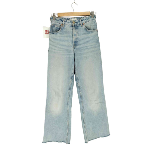 ザラ ZARA 裾カットオフワイドバギーデニムパンツ メンズ 36