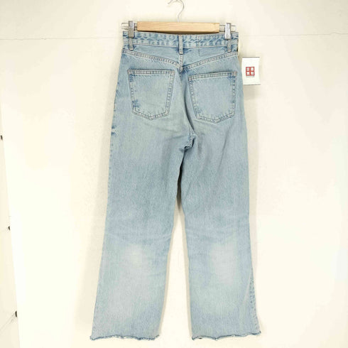 ザラ ZARA 裾カットオフワイドバギーデニムパンツ メンズ 36