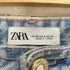 ザラ ZARA 裾カットオフワイドバギーデニムパンツ メンズ 36