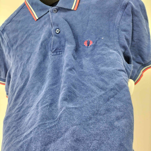 フレッドペリー FRED PERRY 刺繍ロゴ ポロシャツ メンズ S