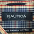 ノーティカ NAUTICA 90s TWO-PLY COTTON チェック柄 ロゴ刺繍 ボタンダウンシャツ メンズ import:XL