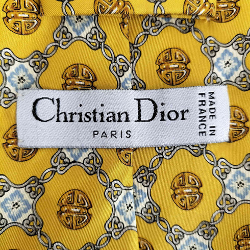 クリスチャンディオール Christian Dior 総柄シルクマフラー メンズ