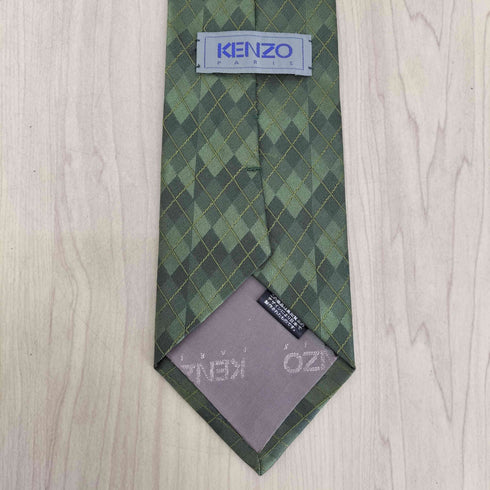 ケンゾー KENZO アーガイル柄シルクネクタイ メンズ
