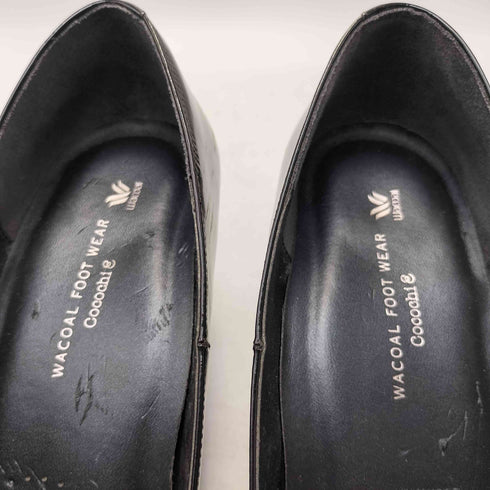 ワコールサクセスウォーク Wacoal success walk レザー ヒール パンプス レディース JPN:22.5