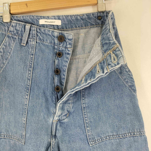 マウジー moussy DENIM WORKERS WIDE PT レディース 26