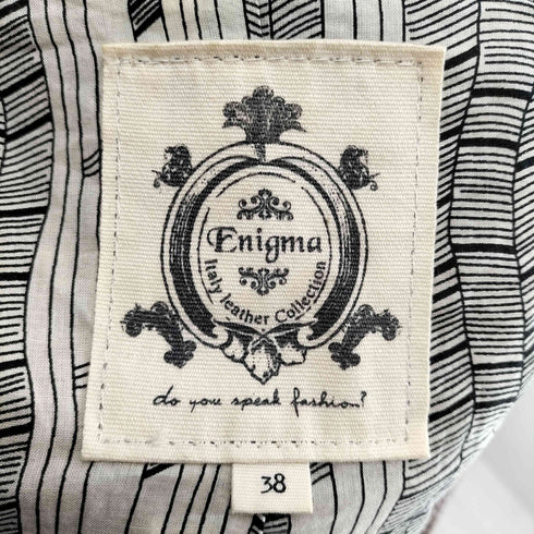 ENIGMA レザーブルゾン レディース 38