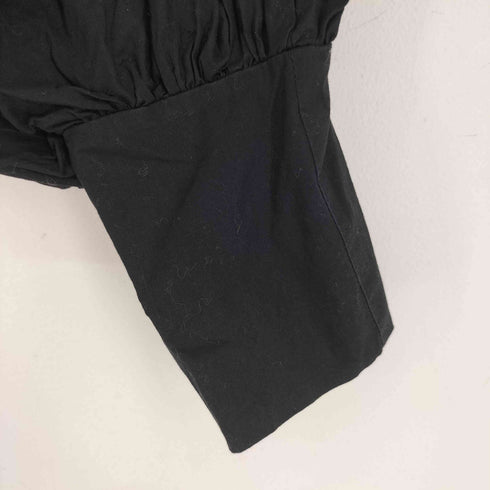 ザラ ZARA ドッキングニットパフスリーブプルオーバー レディース import:M