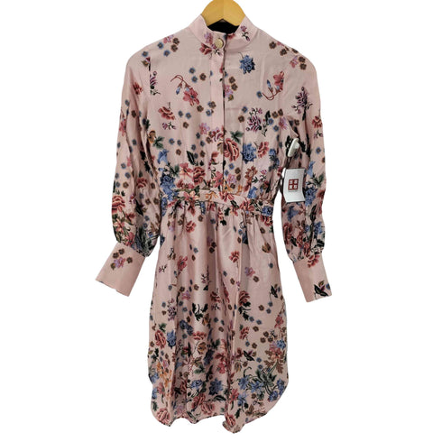 マッシモデュッティ Massimo Dutti Floral Print Dress With Button Details レディース US:0-2