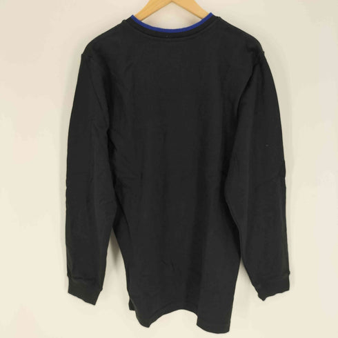 エディーバウアー Eddie Bauer FINEST QUALITY CLOTHING OUTDOOR OUTFFITTERS ロゴワッペン L/S Vネック Tシャツ メンズ import:XS