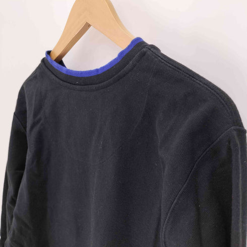 エディーバウアー Eddie Bauer FINEST QUALITY CLOTHING OUTDOOR OUTFFITTERS ロゴワッペン L/S Vネック Tシャツ メンズ import:XS