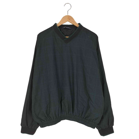 WOODLAKE エジプト製 チェック柄 Vネックプルオーバー メンズ import:XL
