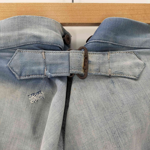 アドルフラフォン Adolphe Lafont 30s~40s フレンチワーク モールスキンパンツ 針シンチバック サスペンダーボタン メンズ